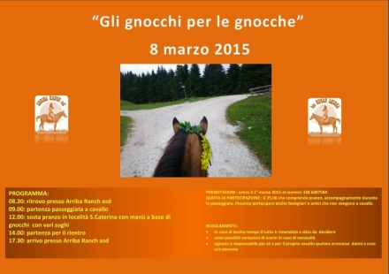 08 marzo 2015 "I gnocchi per le gnocche" - Arriba Ranch asd