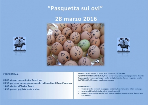 28/03/2016 Pasquetta sui ovi - Arriba Ranch asd